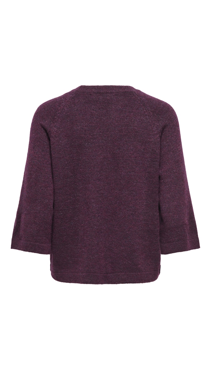 Pull Maille Mauve Wine ONLSIMONI ONLY - 6 | TOPS